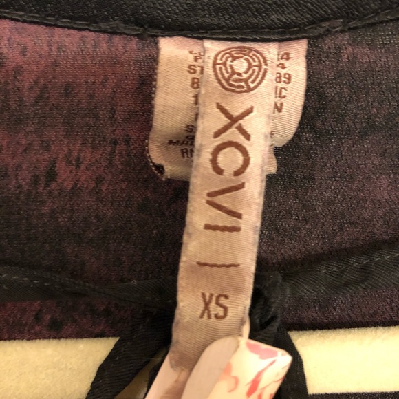 XCVI black and burgundy tie dyed tunic long sleeve - Picture 2 of 7